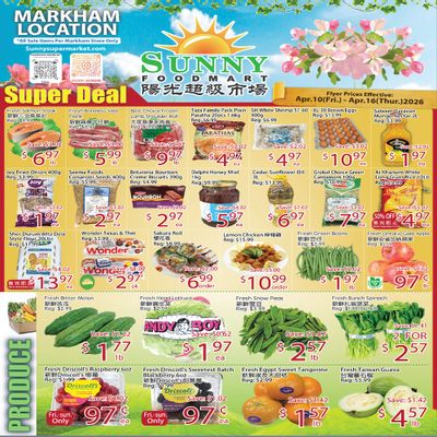 Sunny Foodmart (Markham) Flyer April 10 to 16