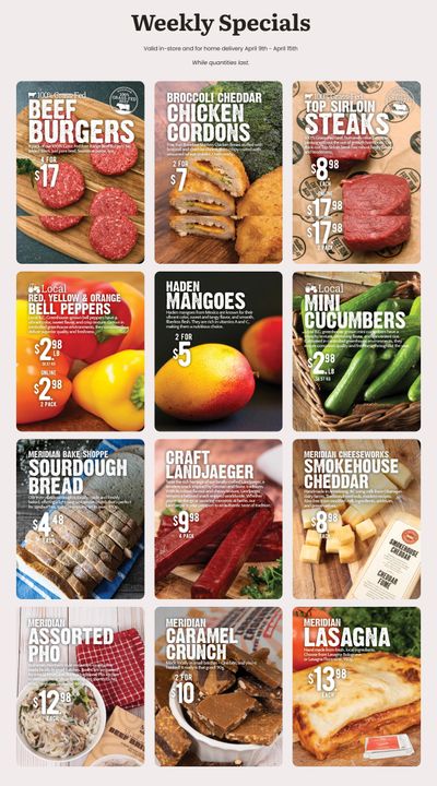 Meridian Farm Market Flyer April 9 to 15