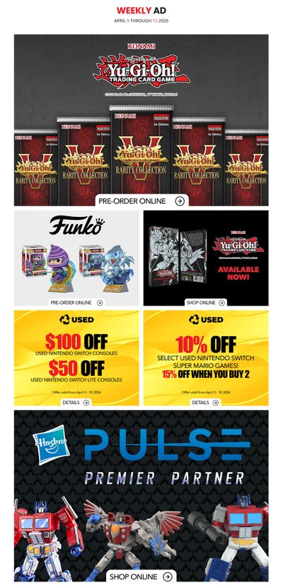 EB Games Flyer April 9 to 15