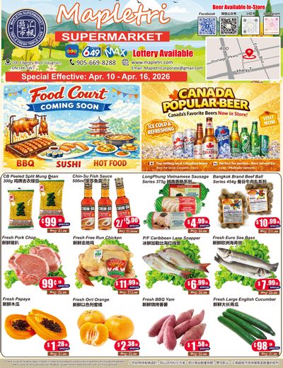 Mapletri Supermarket Flyer April 10 to 16