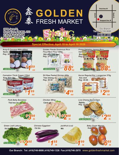 Golden Fresh Market Flyer April 10 to 16