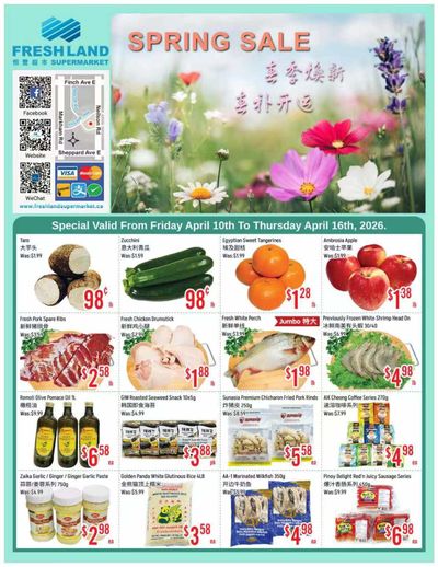 FreshLand Supermarket Flyer April 10 to 16