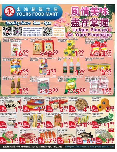 Yours Food Mart Flyer April 10 to 16