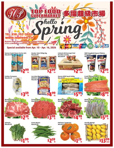 Top Food Supermarket Flyer April 10 to 16