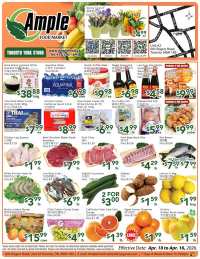 Ample Food Market (North York) Flyer April 10 to 16