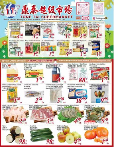 Tone Tai Supermarket Flyer April 10 to 16