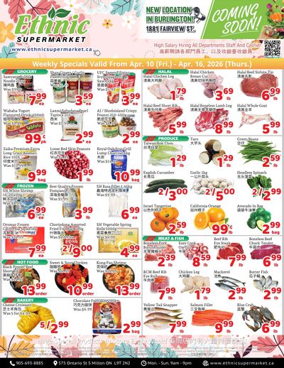 Ethnic Supermarket (Milton) Flyer April 10 to 16