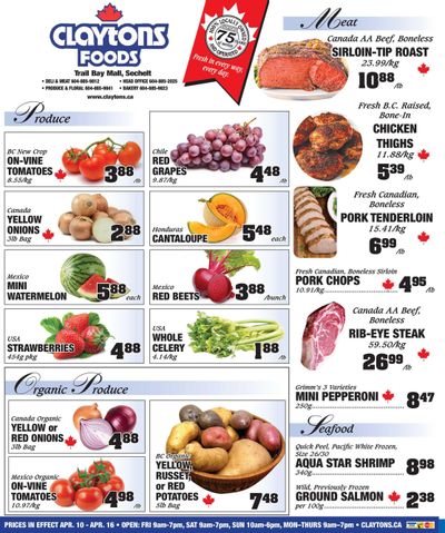 Claytons Heritage Market Flyer April 10 to 16