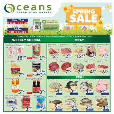 Oceans Fresh Food Market (Brampton) Flyer April 10 to 16