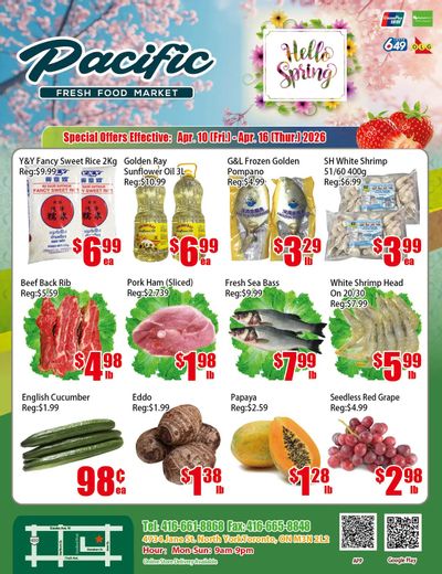 Pacific Fresh Food Market (North York) Flyer April 10 to 16