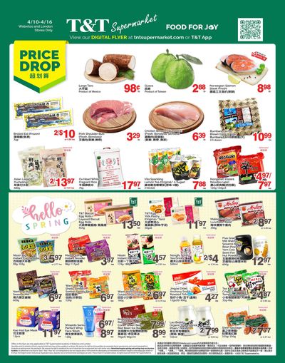 T&T Supermarket (London & Waterloo) Flyer April 10 to 16