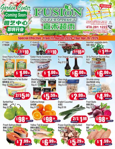 Fusion Supermarket (Scarborough) Flyer April 10 to 16