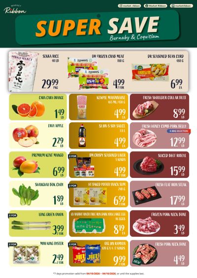Market Ribbon Flyer April 10 to 16