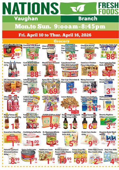 Nations Fresh Foods (Vaughan) Flyer April 10 to 16