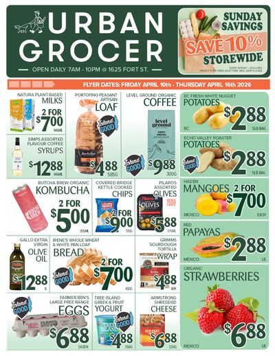 Urban Grocer Flyer April 10 to 16