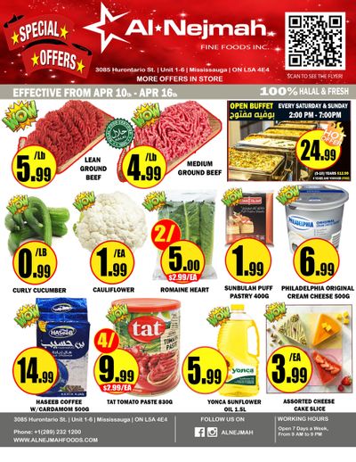 Alnejmah Fine Foods Inc. Flyer April 10 to 16