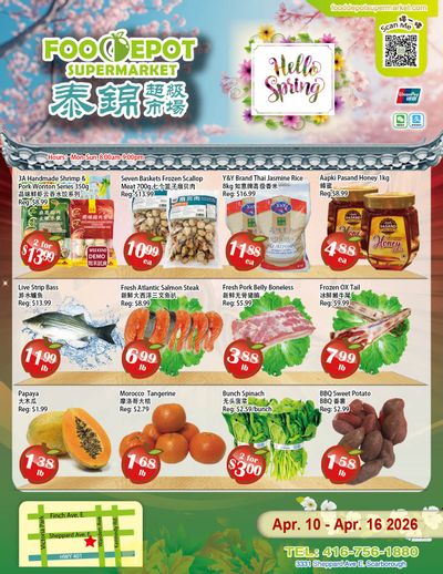 Food Depot Supermarket Flyer April 10 to 16