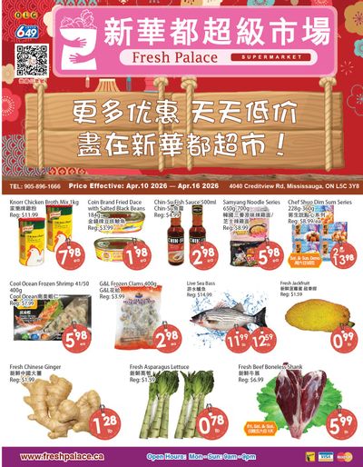 Fresh Palace Supermarket Flyer April 10 to 16