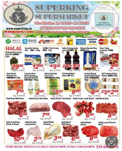 Superking Supermarket (London) Flyer April 10 to 16