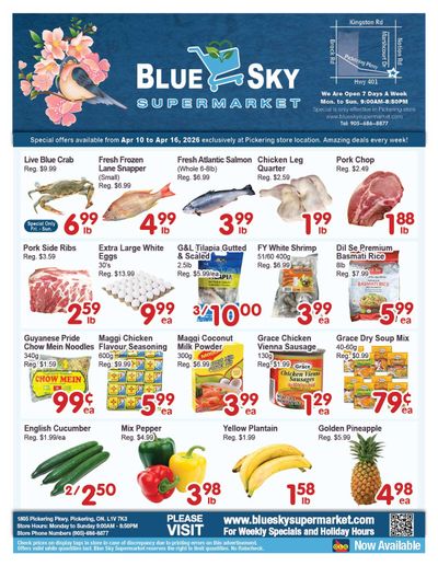 Blue Sky Supermarket (Pickering) Flyer April 10 to 16