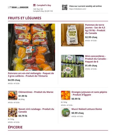 Mike Dean Local Grocer Flyer April 9 to 16
