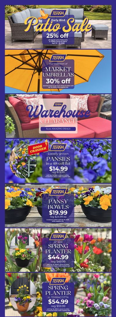 Terra Greenhouses Flyer April 10 to 16