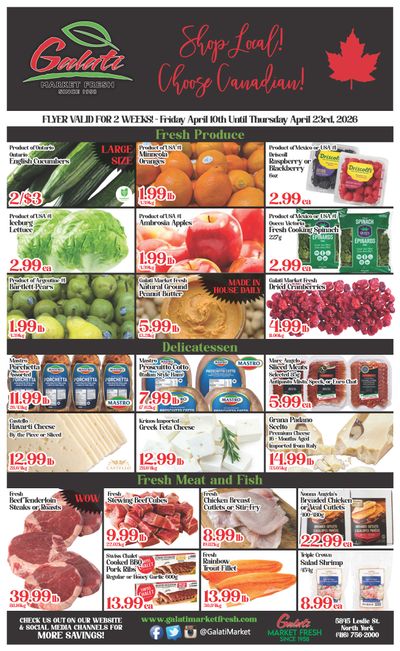Galati Market Fresh Flyer April 10 to 23