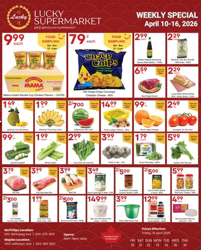Lucky Supermarket (Winnipeg) Flyer April 10 to 16