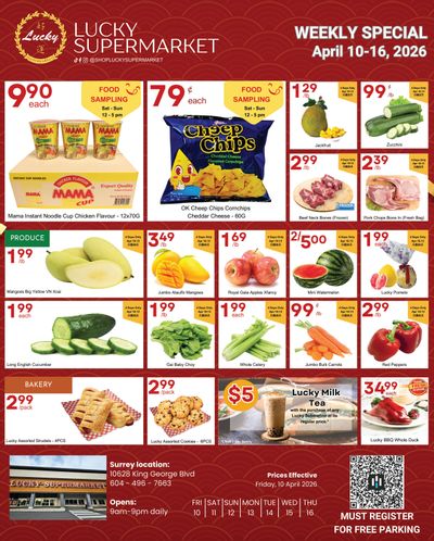 Lucky Supermarket (Surrey) Flyer April 10 to 16