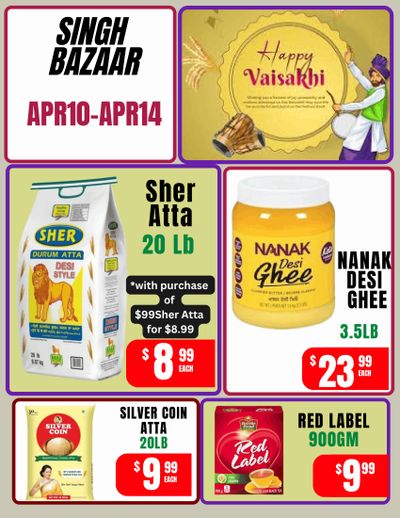 Singh Bazaar Flyer April 10 to 14