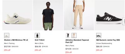 New Balance Canada: Sale up to 25% off