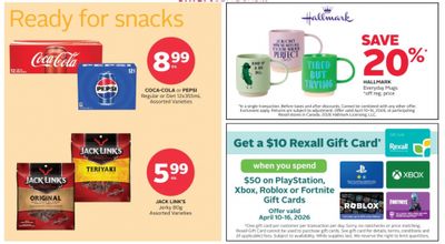 Rexall Canada: Get A $10 Rexall Gift Card When You Spend $50 on Select Gaming Gift Cards