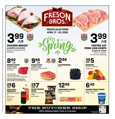 Freson Bros. Flyer April 17 to 23