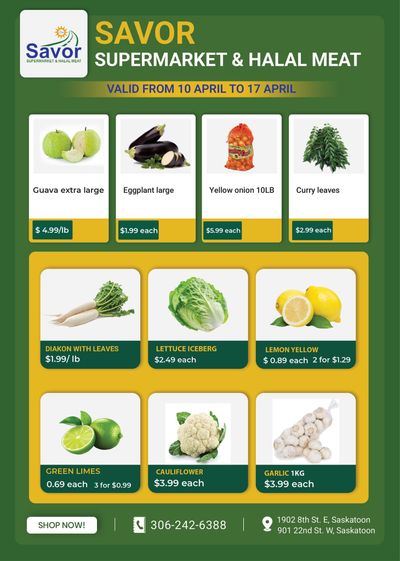 Savor Supermarket Flyer April 10 to 17