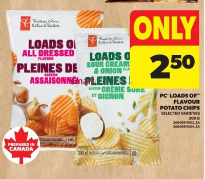 Real Canadian Superstore Ontario: PC Potato Chips $2.50 + 2,000 Points When You Buy 3