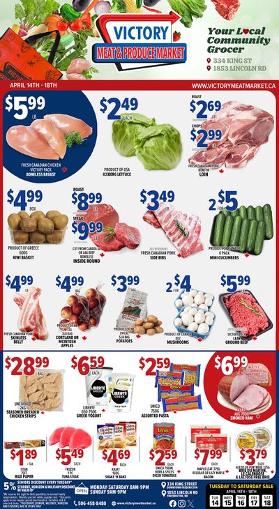 Victory Meat Market Flyer April 14 to 18