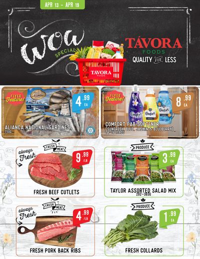 Tavora Foods Flyer April 13 to 19