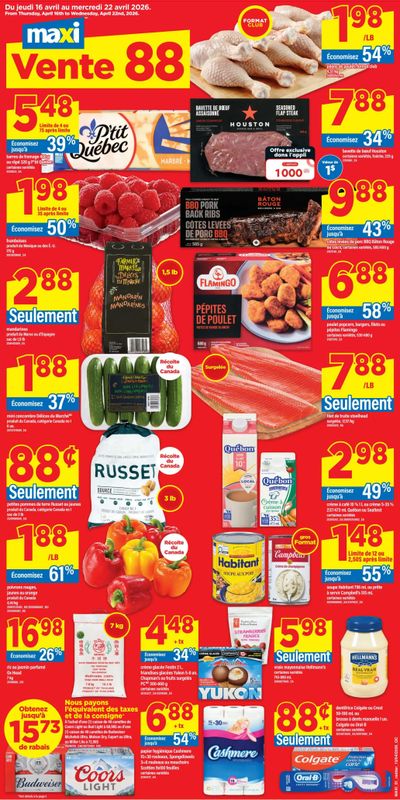 Maxi Flyer April 16 to 22