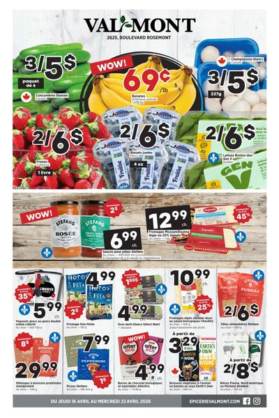 Val-Mont Flyer April 16 to 22