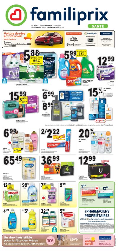 Familiprix Sante Flyer April 16 to 22