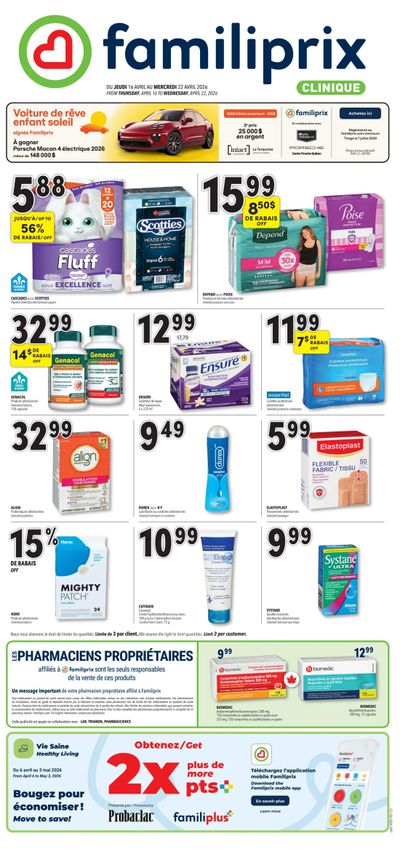 Familiprix Clinique Flyer April 16 to 22