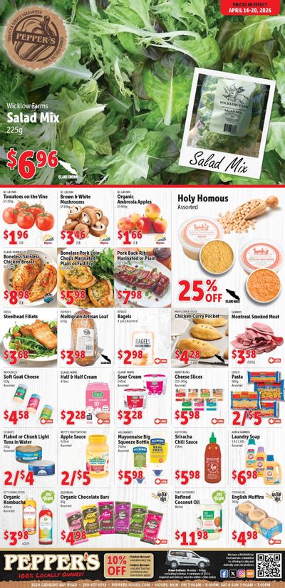 Pepper's Foods Flyer April 14 to 20