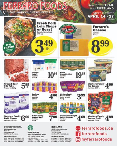 Ferraro Foods Bi-Weekly Flyer April 14 to 27