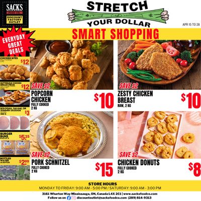 Sacks Food Co. Flyer April 15 to 28