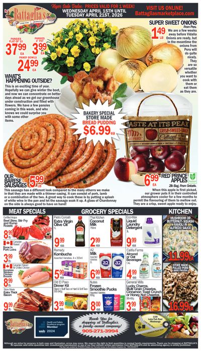 Battaglia's Marketplace Flyer April 15 to 21