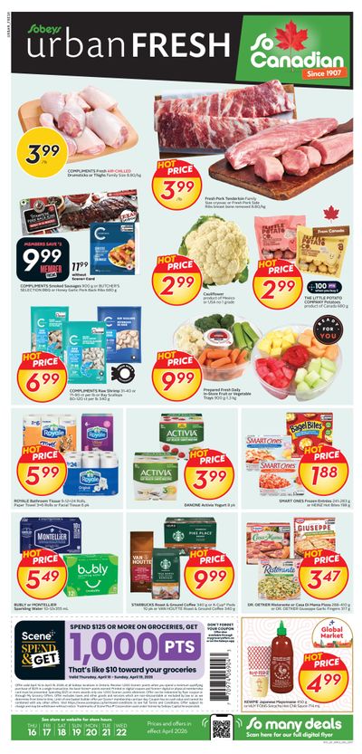 Sobeys Urban Fresh Flyer April 16 to 22