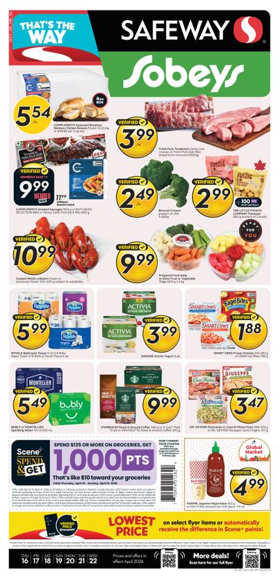Sobeys/Safeway (SK & MB) Flyer April 16 to 22