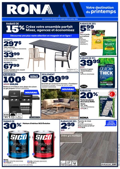 Rona & Rona+ (QC) Flyer April 16 to 22