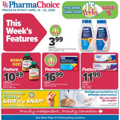 PharmaChoice Health Centre Flyer April 16 to 22 