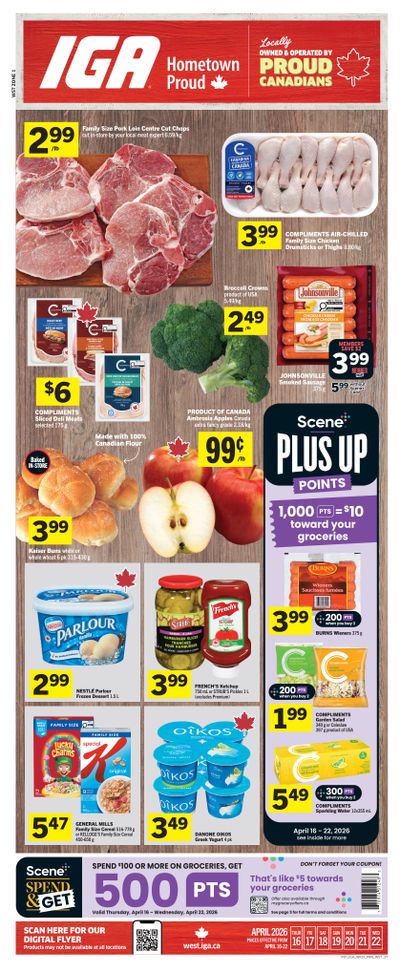 IGA (West) Flyer April 16 to 22